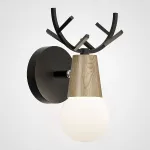 Бра с рожками DEER A Wood/Black от ImperiumLoft