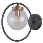 Бра Omnilux Serrano OML-94501-01 Цвет арматуры черный Цвет плафонов прозрачный
