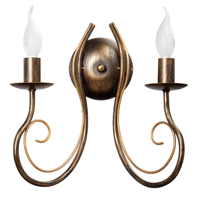 Бра Vitaluce V1477 V1477/2A Цвет арматуры золото Цвет плафонов серый