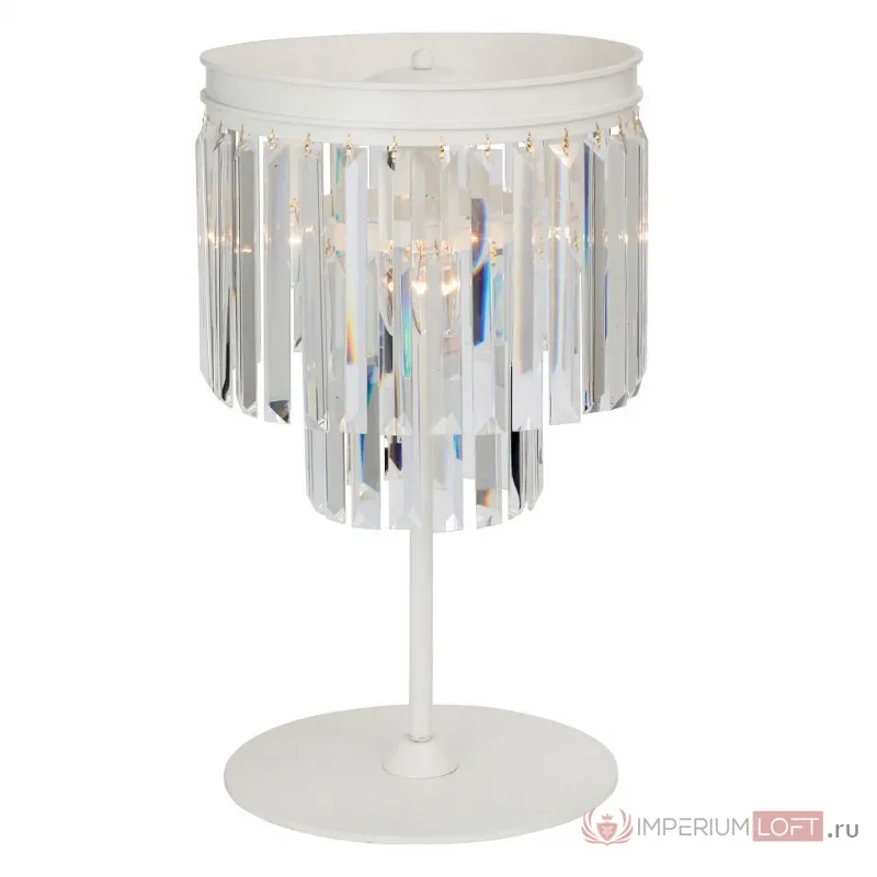 Настольная лампа декоративная Vitaluce V5151 V5151-0/3L Цвет арматуры белый Цвет плафонов прозрачный от ImperiumLoft