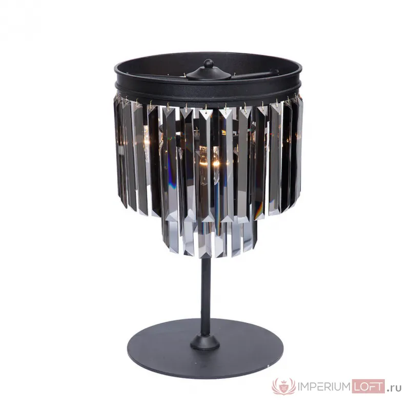 Настольная лампа декоративная Vitaluce V5155 V5155-1/3L Цвет арматуры черный Цвет плафонов прозрачный от ImperiumLoft