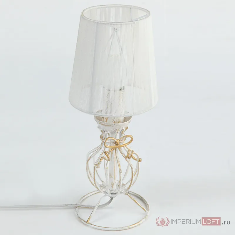 Настольная лампа Vitaluce V1555 V1555/1L Цвет арматуры золото Цвет плафонов белый от ImperiumLoft