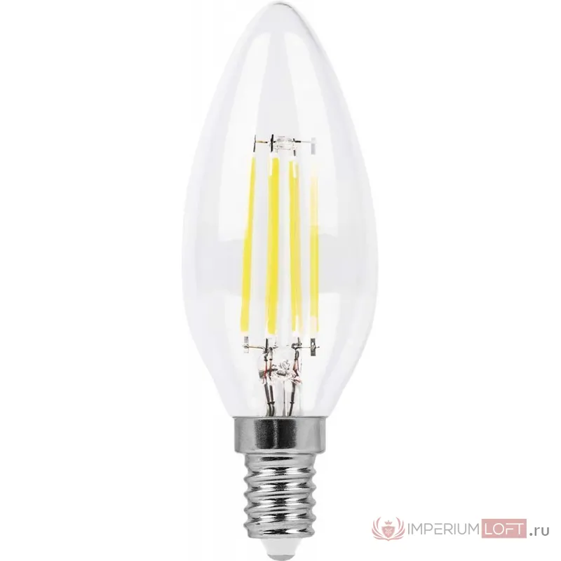 Лампа светодиодная Feron LB-58 свеча E14 5Вт 4000K 25573 от ImperiumLoft