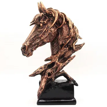Дизайнерская статуэтка голова лошади LaLume-SKS00111 от ImperiumLoft