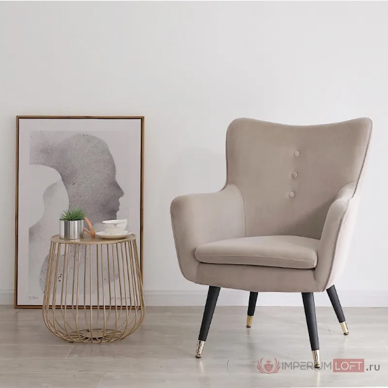 Дизайнерское кресло LaLume-KK00280 (Цвет: Серый) от ImperiumLoft