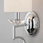 Бра Eurosvet Ariana 60113/1 хром Цвет арматуры хром Цвет плафонов белый от ImperiumLoft