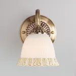 Бра Eurosvet Campina 60107/1 античная бронза Цвет арматуры бронза Цвет плафонов белый от ImperiumLoft