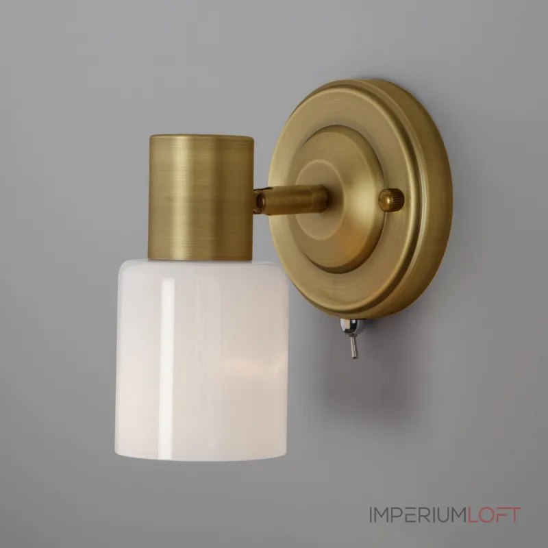 Бра Eurosvet Corso 20089/1 бронза Цвет арматуры бронза Цвет плафонов белый