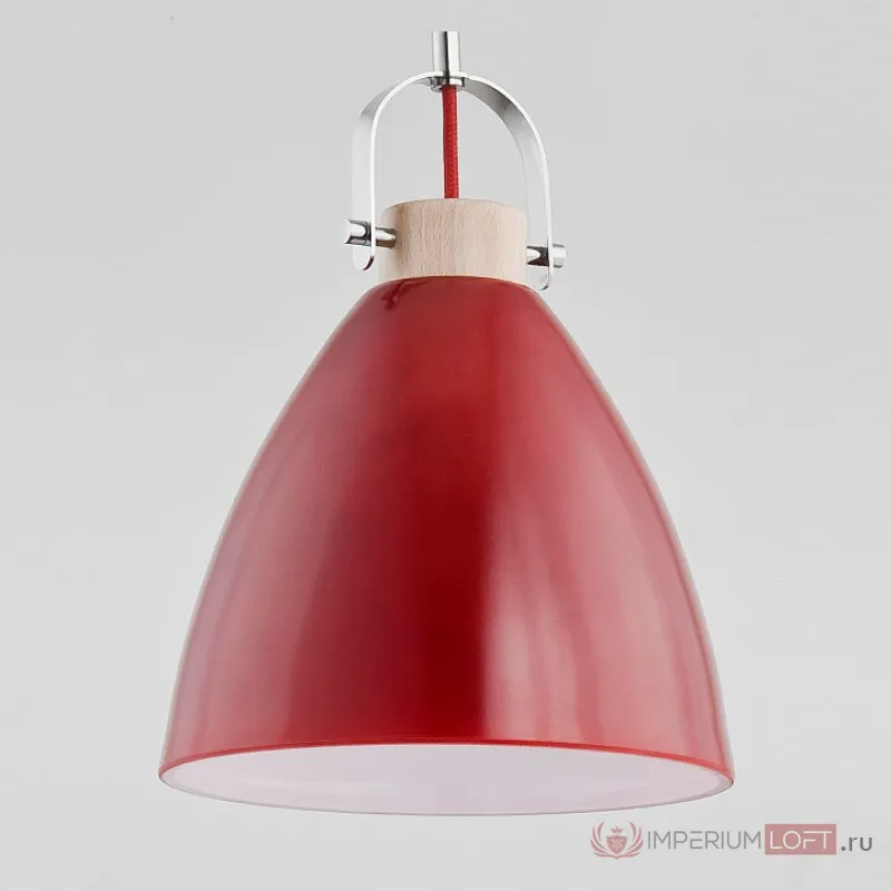 Подвесной светильник Alfa Hermina 9622 Цвет арматуры хром Цвет плафонов красный от ImperiumLoft