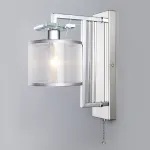 Бра Eurosvet Fargo 60108/1 хром Цвет арматуры хром Цвет плафонов серебро от ImperiumLoft
