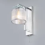 Бра Eurosvet Fargo 60108/1 хром Цвет арматуры хром Цвет плафонов серебро от ImperiumLoft