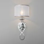Бра Eurosvet Fabiola 60109/1 хром Цвет арматуры хром Цвет плафонов серебро от ImperiumLoft