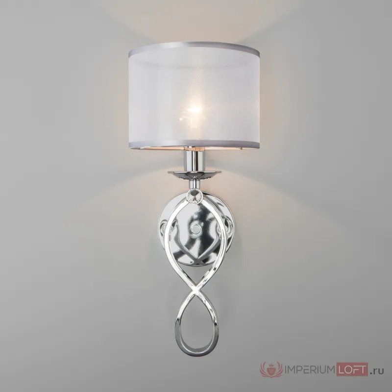 Бра Eurosvet Fabiola 60109/1 хром Цвет арматуры хром Цвет плафонов серебро от ImperiumLoft