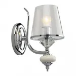 Бра Omnilux Aviano OML-84601-01 Цвет арматуры хром Цвет плафонов серый