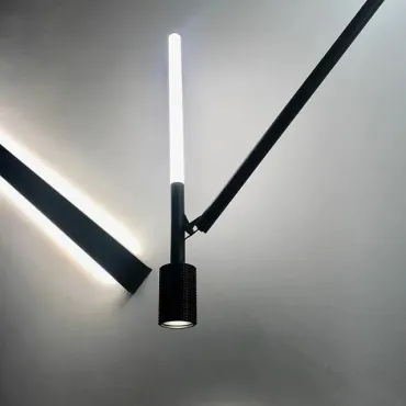 Потолочный светильник на вертикальной стойке IONA LINE Black 6