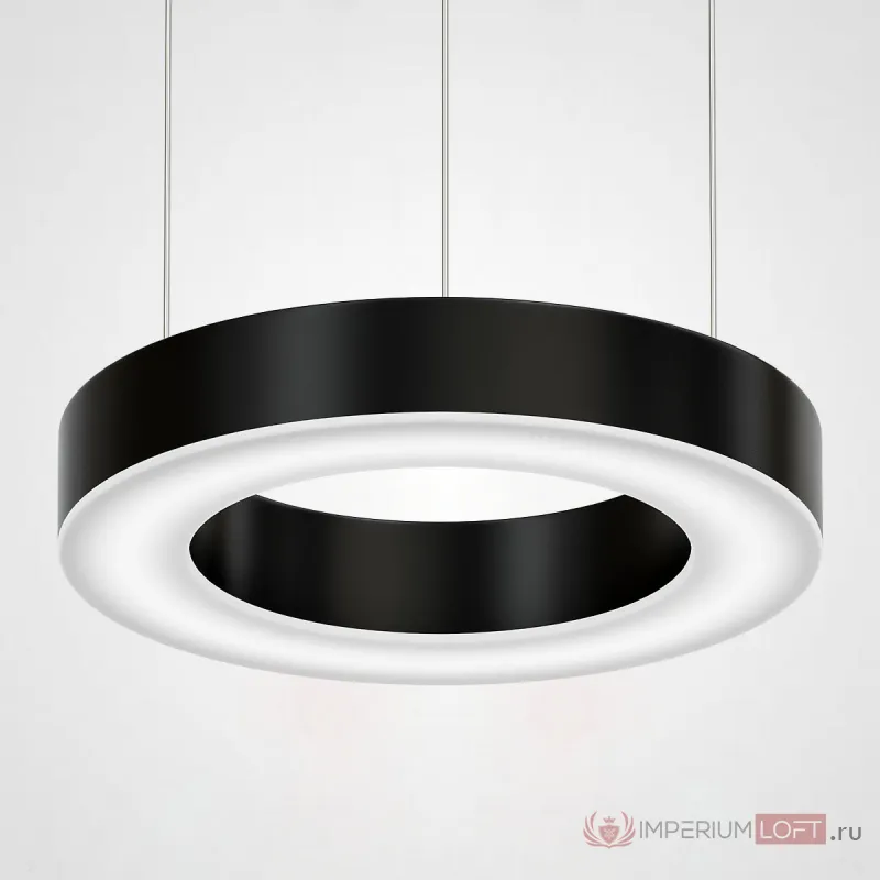 Люстра Light Ring Horizontal D30 Черный от ImperiumLoft