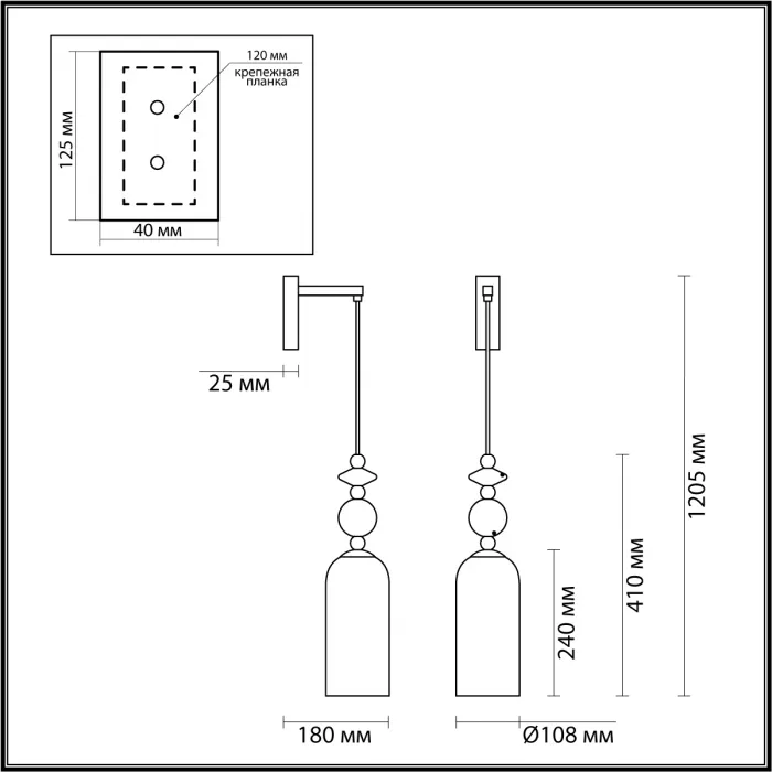 Бра Odeon Light Candy 1 4861/1WA Цвет плафонов белый Цвет арматуры золото от ImperiumLoft