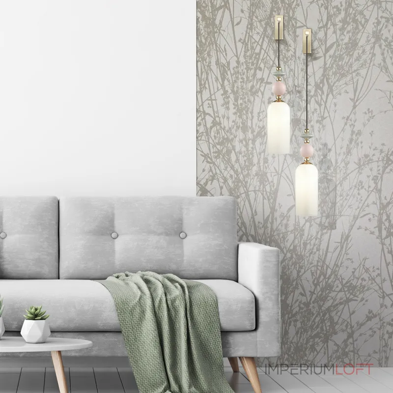 Бра Odeon Light Candy 1 4861/1WA Цвет плафонов белый Цвет арматуры золото от ImperiumLoft Бра Odeon Light Candy 1 4861/1WA Цвет плафонов белый Цвет арматуры золото от ImperiumLoft