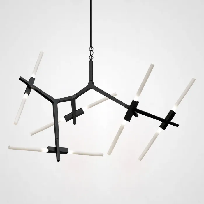 Люстра Агнес Chandelier Summer 10 Black от ImperiumLoft