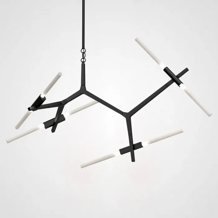 Люстра Агнес Chandelier Summer 8 Black от ImperiumLoft