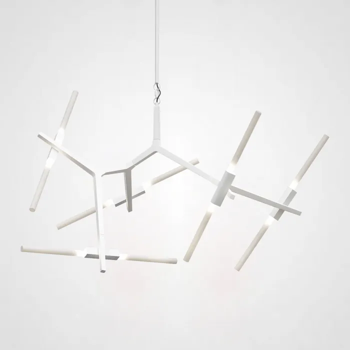Люстра Агнес Chandelier Summer 10 White от ImperiumLoft
