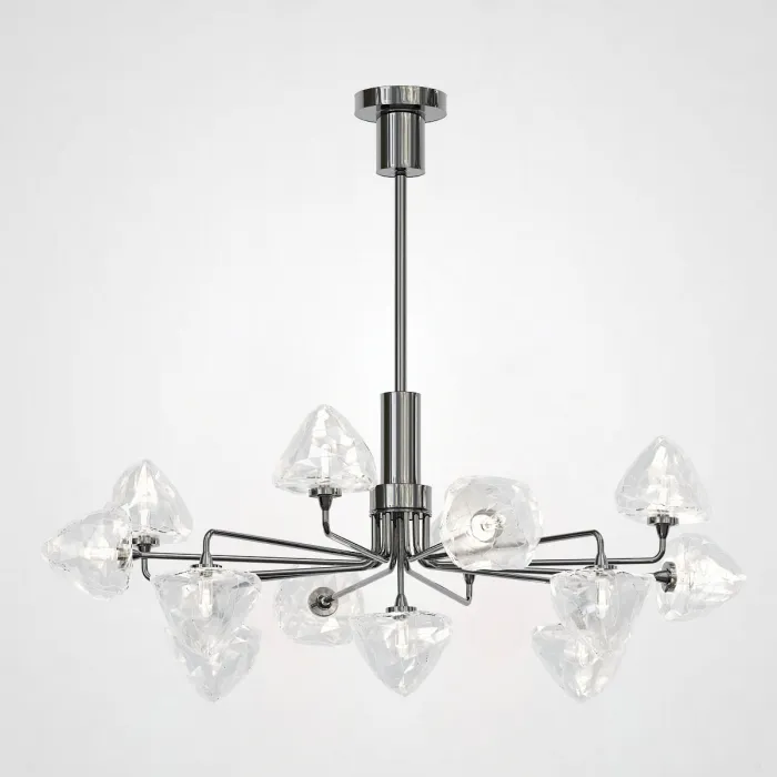 Люстра на штанге ICE 13 lamps Black от ImperiumLoft