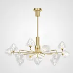 Люстра на штанге ICE 13 lamps Gold от ImperiumLoft