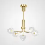 Люстра на штанге ICE 5 lamps Gold от ImperiumLoft