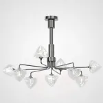 Люстра на штанге ICE 9 lamps Black от ImperiumLoft