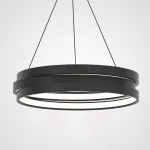 Подвесной кольцевой светильник GALO  D63 Black от ImperiumLoft