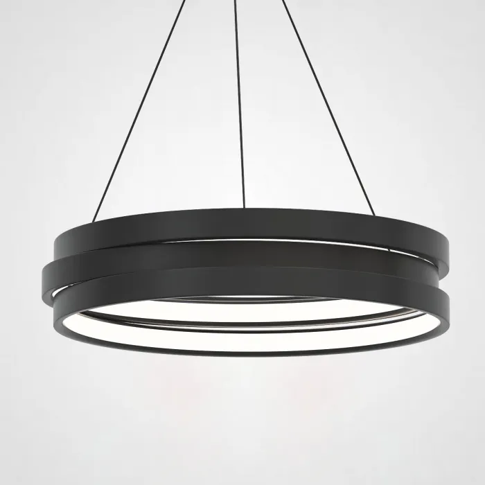 Подвесной кольцевой светильник GALO  D63 Black от ImperiumLoft