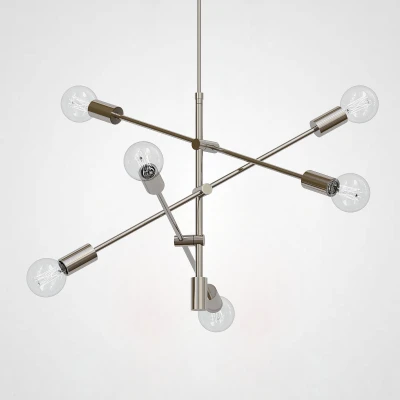 Люстра на штанге Mobile Chandelier - Large 6 хром