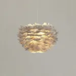 Люстра FEATHERS D40 Gray от ImperiumLoft