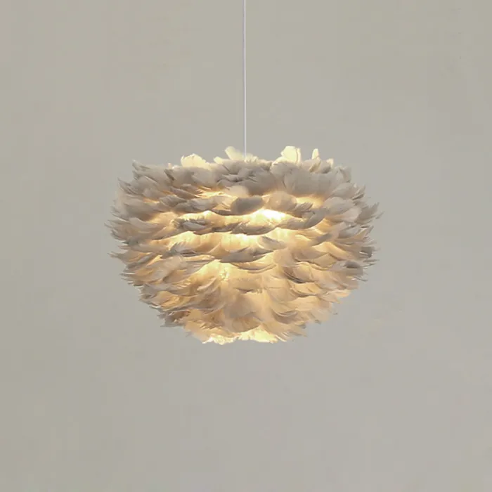 Люстра FEATHERS D40 Gray от ImperiumLoft
