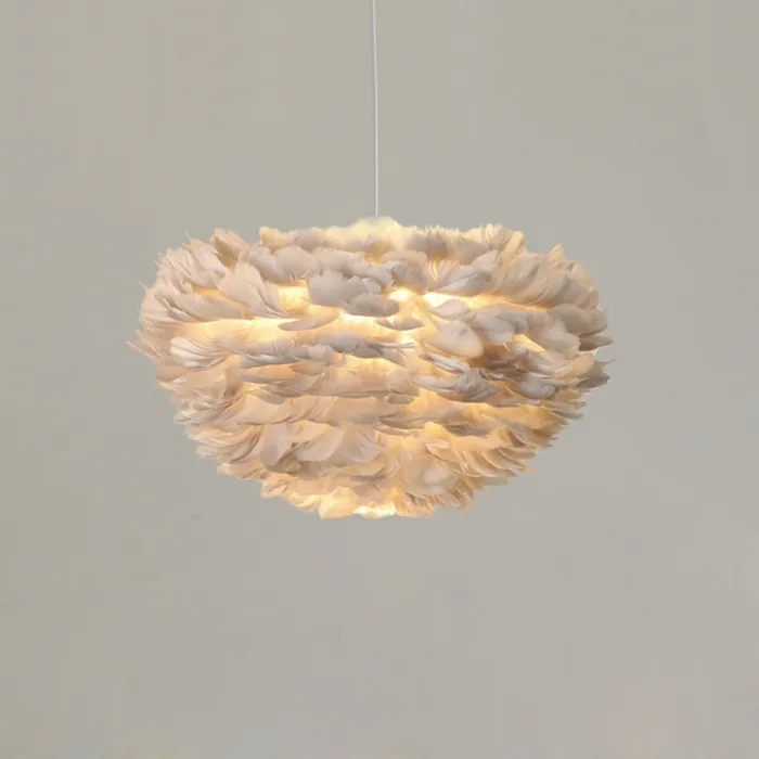 Люстра FEATHERS D60 Gray от ImperiumLoft