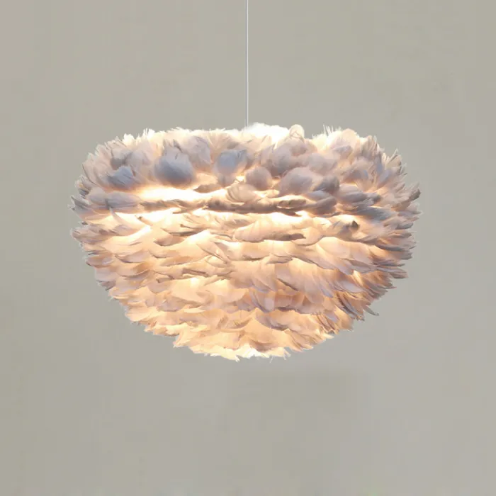 Люстра FEATHERS D80 Gray от ImperiumLoft