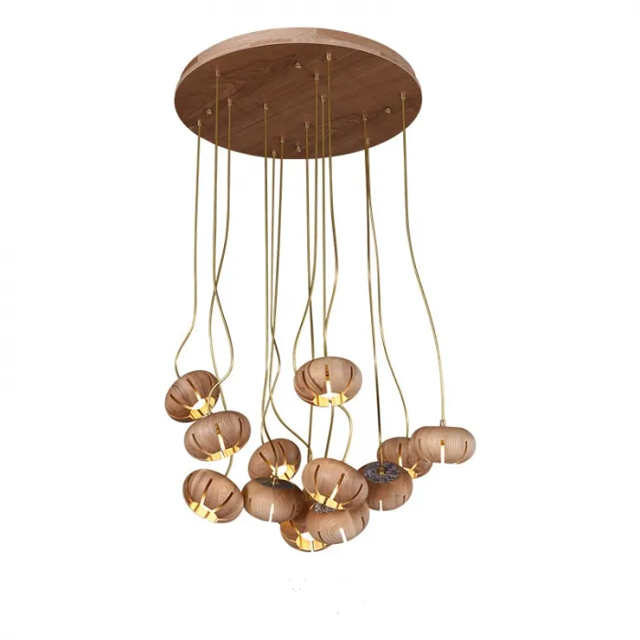 Дизайнерская люстра CAPSULES D55 Light wood от ImperiumLoft