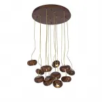 Дизайнерская подвесная люстра CAPSULES D55 Dark wood