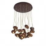 Дизайнерская подвесная люстра CAPSULES D60 Dark wood