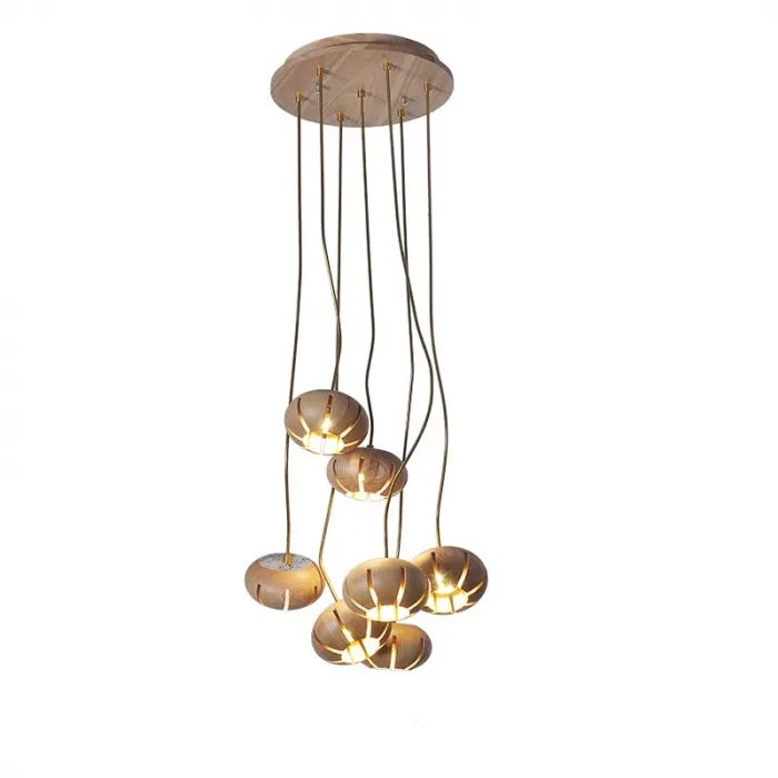 Дизайнерская люстра CAPSULES D30 Light wood от ImperiumLoft