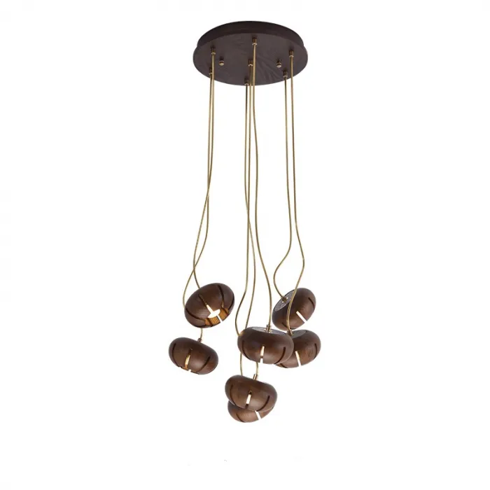 Дизайнерская люстра CAPSULES D30 Dark wood от ImperiumLoft