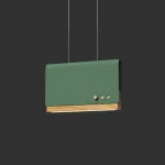 Светодиодный подвесной светильник BOOK 2 H15*25 Green от ImperiumLoft