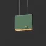 Светодиодный подвесной светильник BOOK 2 H17*21 Green от ImperiumLoft