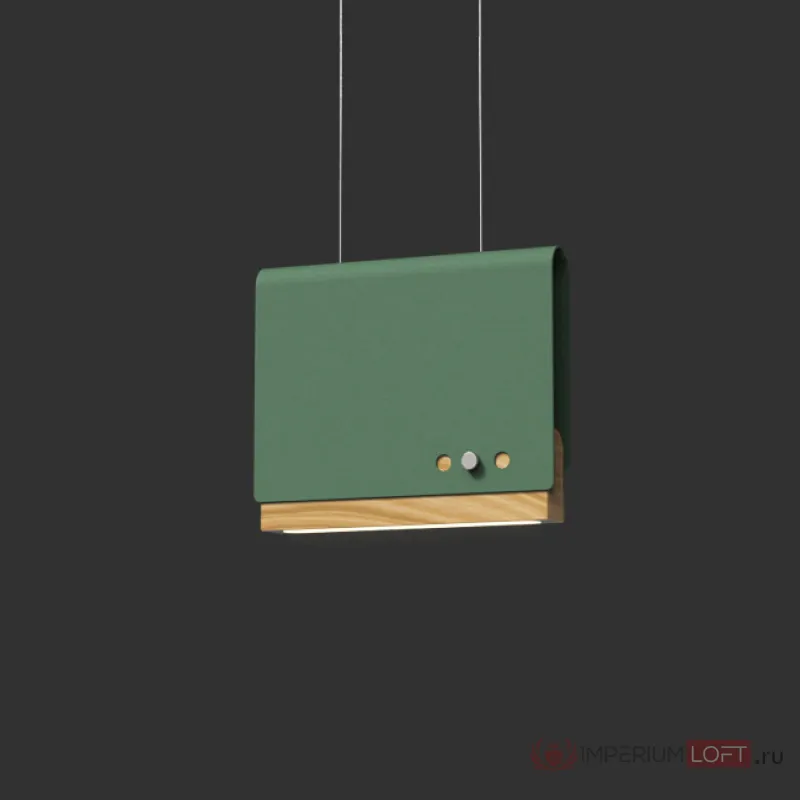 Светодиодный подвесной светильник BOOK 2 H17*21 Green от ImperiumLoft