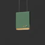 Светодиодный подвесной светильник BOOK 2 H20*17 Green от ImperiumLoft