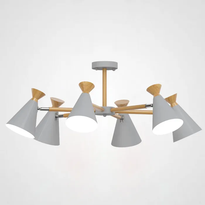 Люстра на штанге OLA D76.5 Gray от ImperiumLoft