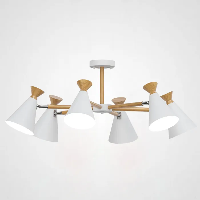 Люстра на штанге OLA D76.5 White от ImperiumLoft