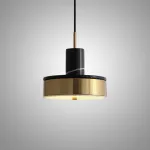 Серия подвесных светодиодных светильников из металла и мрамора DETRIK Black