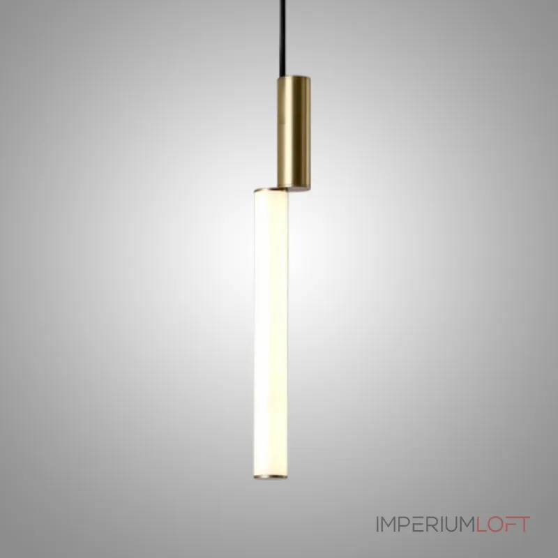 Серия подвесных светильников в виде светодиодных стержней на цилиндрическом основании из латуни TOSSENE Brass Серия подвесных светильников в виде светодиодных стержней на цилиндрическом основании из латуни TOSSENE Brass