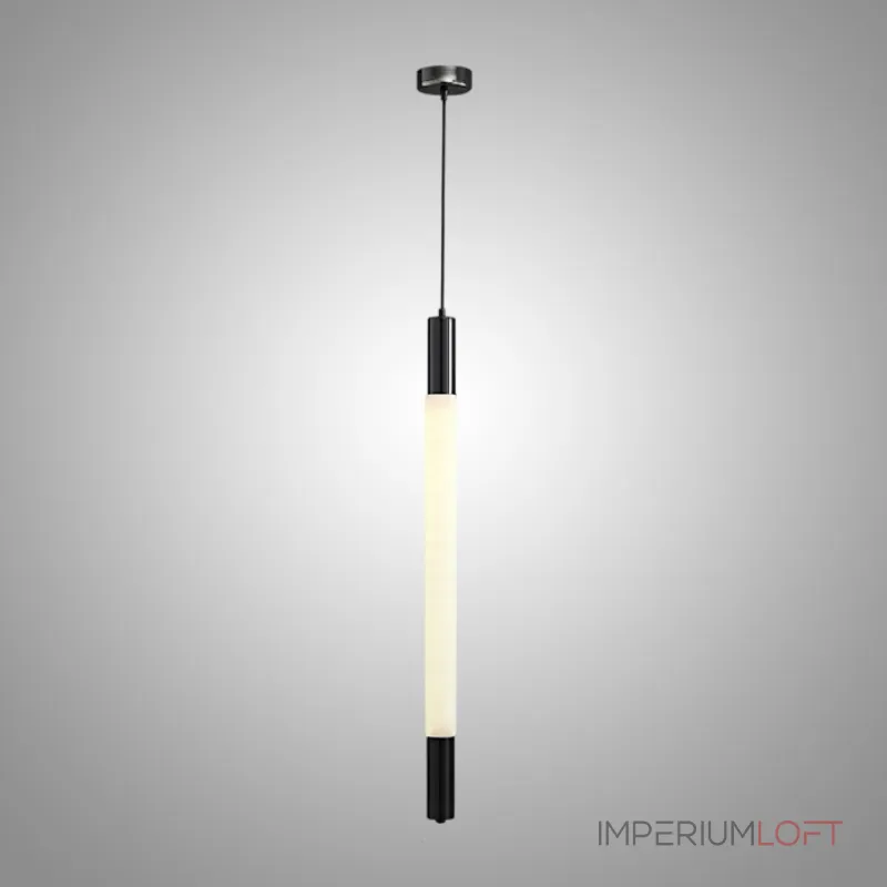 Серия светодиодных подвесных светильников в виде мраморных стержней MARBLE RACK H80 Black Серия светодиодных подвесных светильников в виде мраморных стержней MARBLE RACK H80 Black